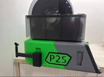 P2S --- AMS riser V3 Filament Tube Guide (for built-in spool holder)