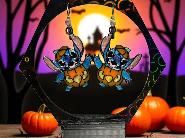 Stitch Halloween Earrings