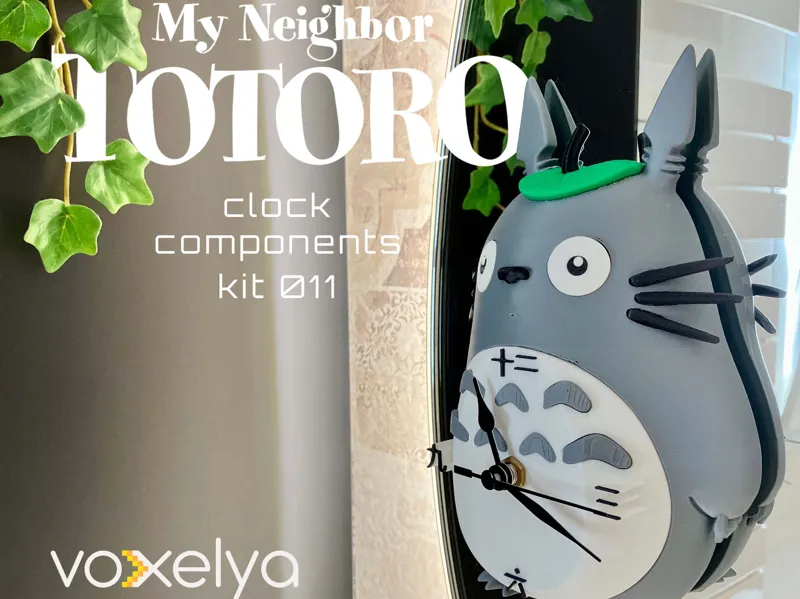 My Neighbor Totoro clock kit components 011