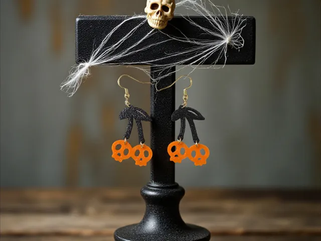 Cherry skulls earrings