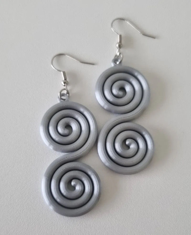 Spiral earrings