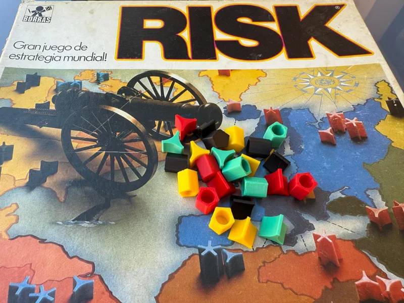 Piezas Travel Risk, Juego de Mesa