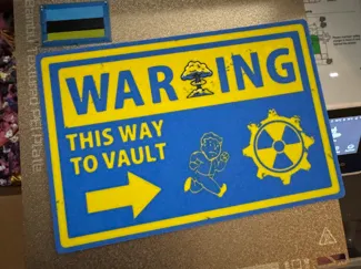 Fallout Vault Sign