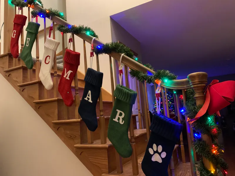 Christmas Stocking Hanger for Stairs or Handrail
