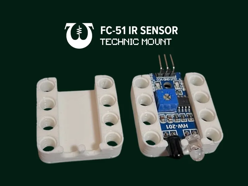 FC-51 Infrared (IR) Sensor Technic Mount