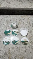 Landscape Coasters + Holder (Three Plates)