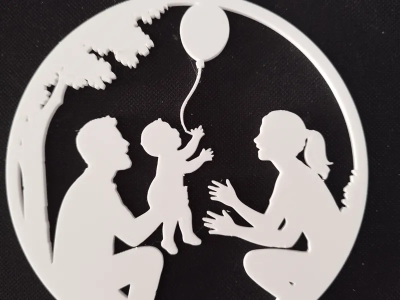 Family Circle Wall Art with Stand