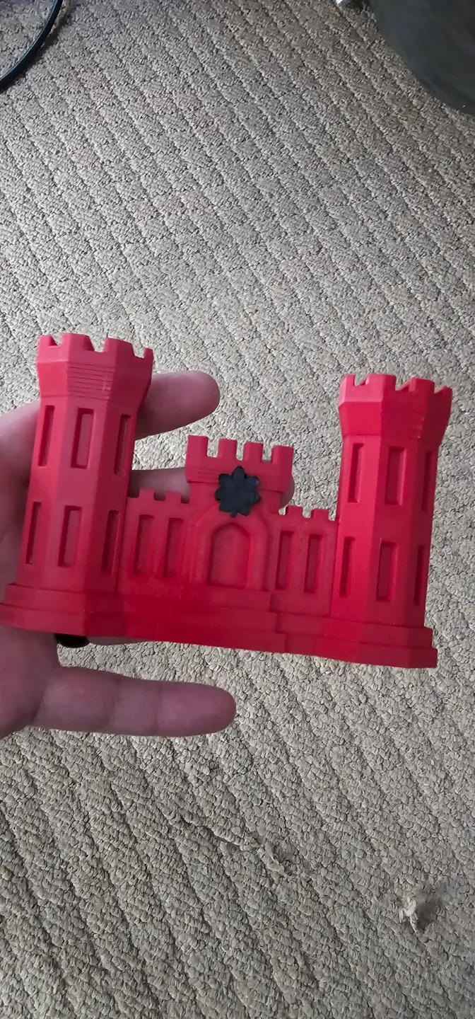 Engineer Castle with Army MAJ/LTC Rank
