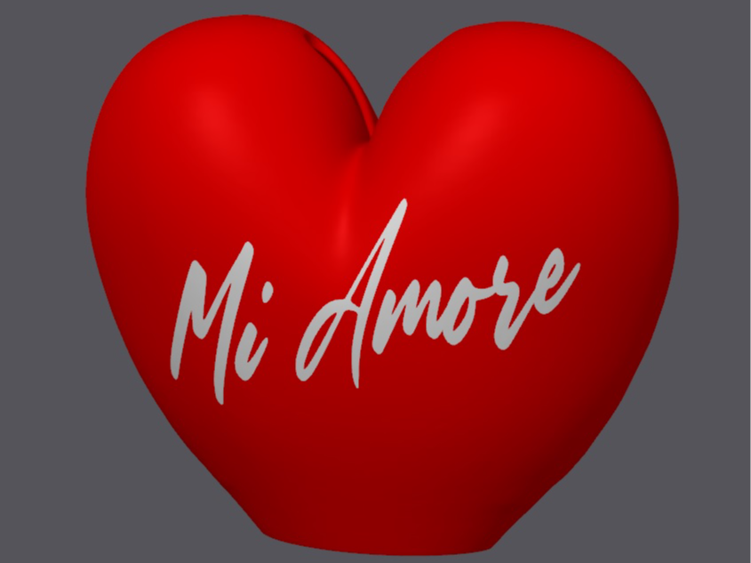 Mi Amore Heart Gift (Without Support)