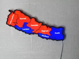 Nepal Country outline Lightbox