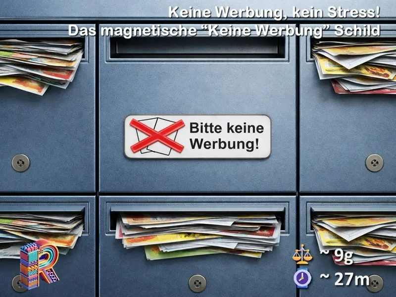 Das magnetische „Bitte keine Werbung“-Schild
