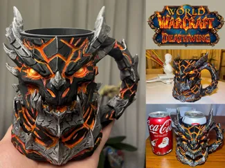 Warcraft Deathwing Cup/Can holder|魔兽世界死亡之翼杯