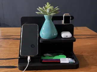 Desk Organiser/charging station (bed side table)