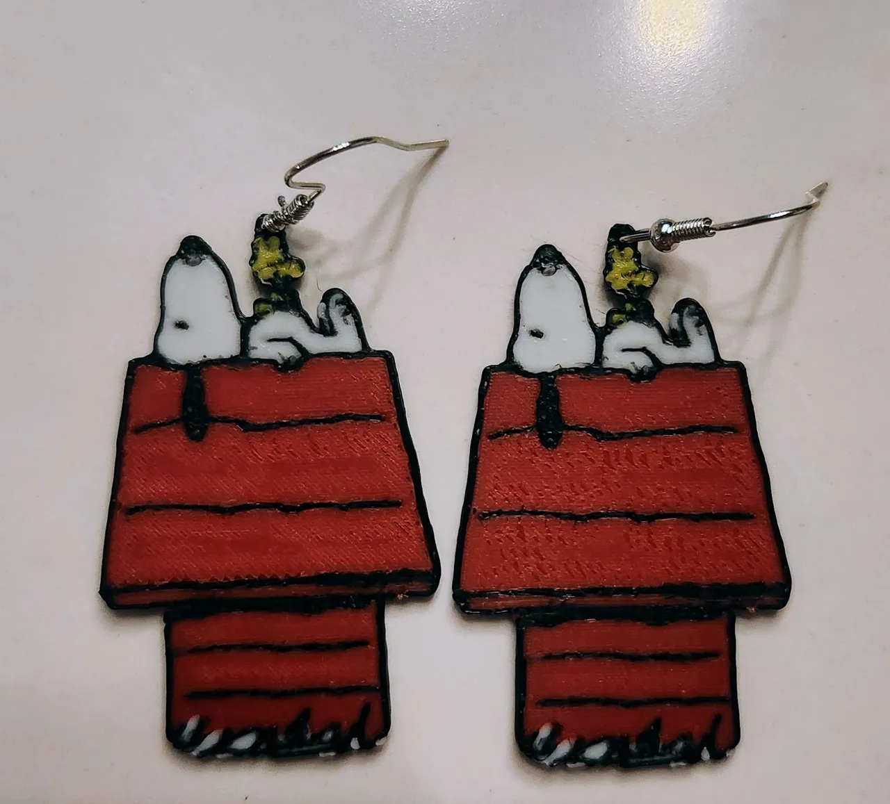 Snoopy Peanuts Earrings view 2