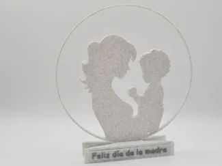 Trofeo día de la madre con bebe