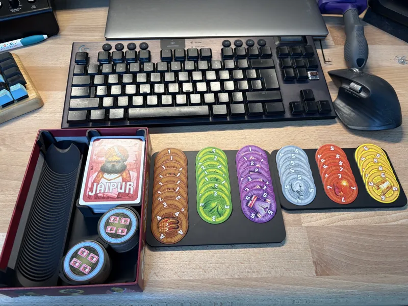 Jaipur box insert and token holders