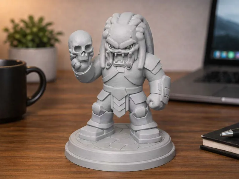 Chibi Alien Hunter / Predator Figurine