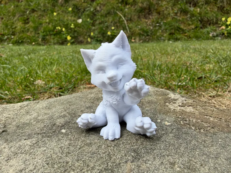 Cute Baby Wolf Puppy 100mm