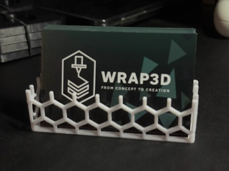 Business Card Holder – Honeycomb Design
