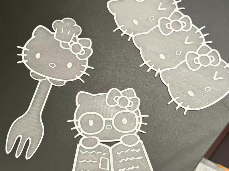 HelloKitty仿欧根纱书签2.0
