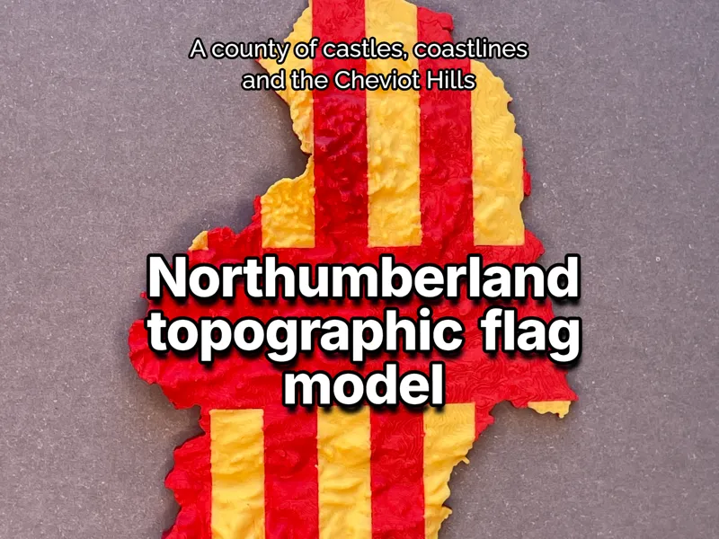 Northumberland topography flag model