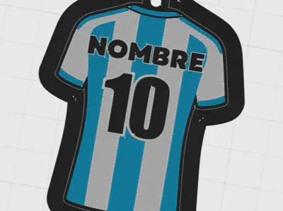 Argentina 2026 – Customizable T-shirt Keychain