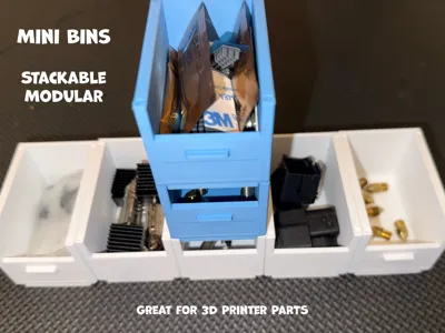 Mini Bins - Stackable Modular