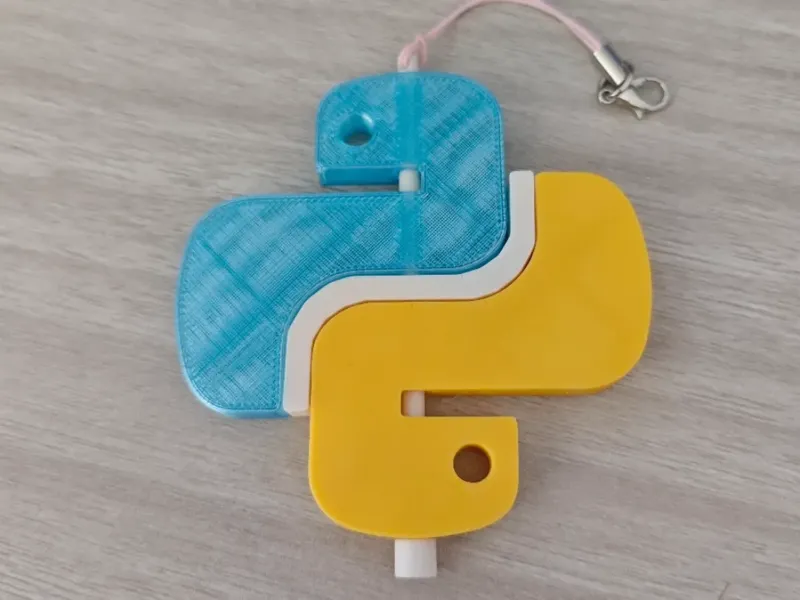 编程语言-python图标-钥匙扣