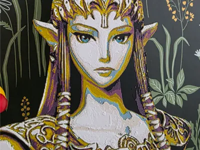 princess zelda 6 color hueforge