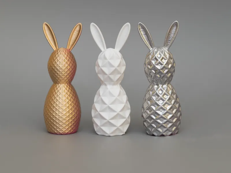 Modern Easter Bunny decor set 1