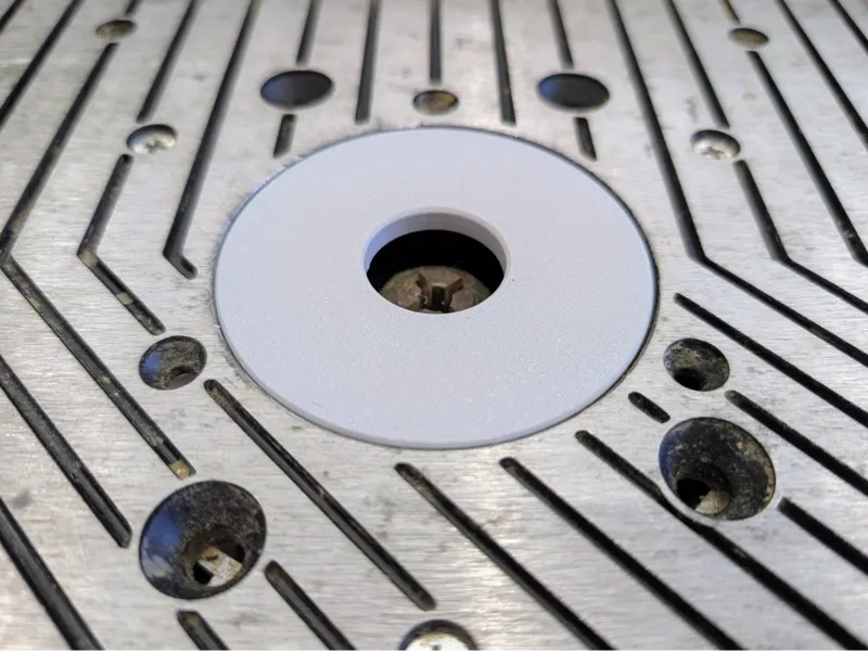 Router table insert rings 3 inch