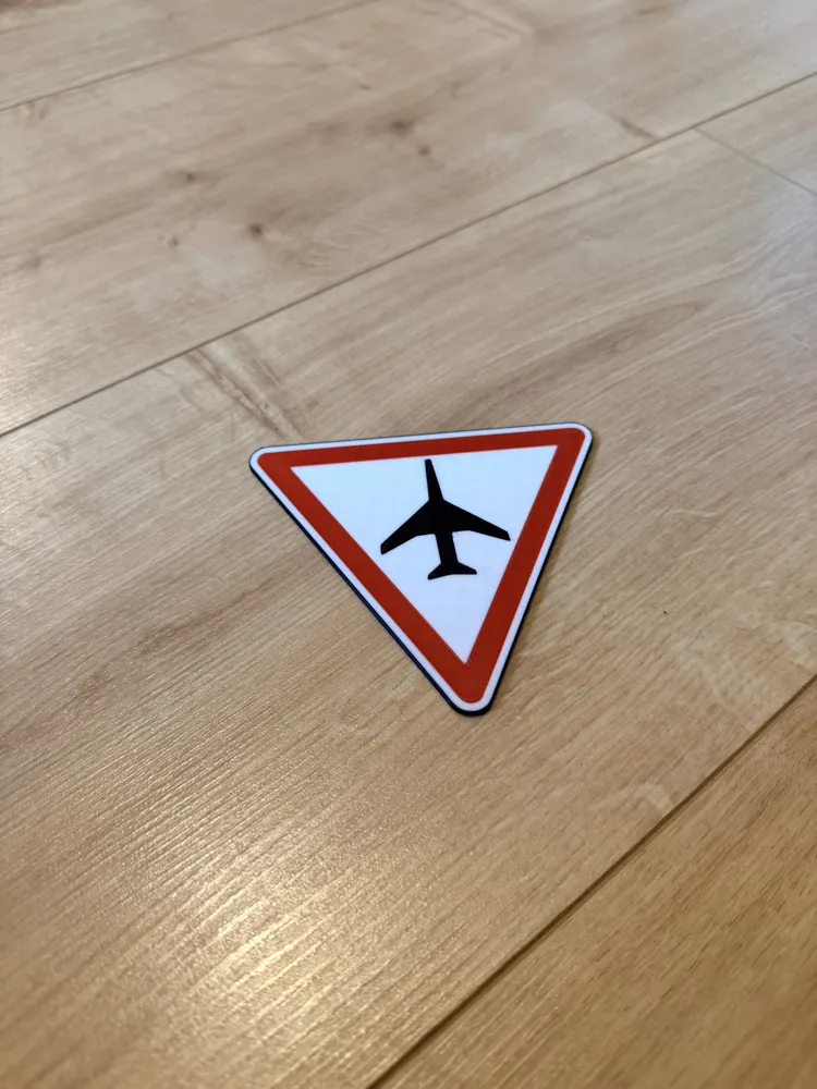 A23 Hazard Sign - Free 3D Print Model - MakerWorld