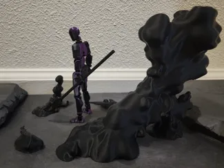 Action Figure Cloud effects