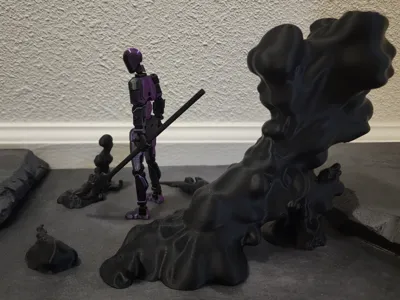 Action Figure Cloud effects