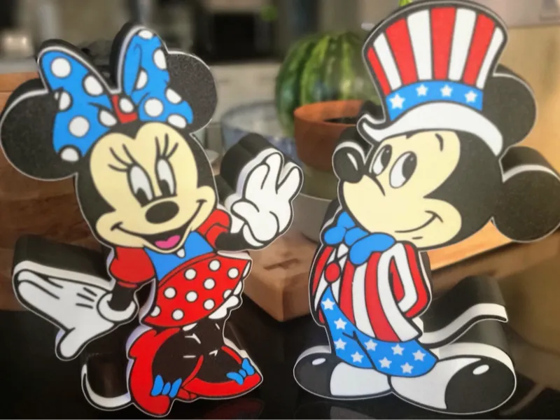Patriotic Mickey & Minnie LED LightBox