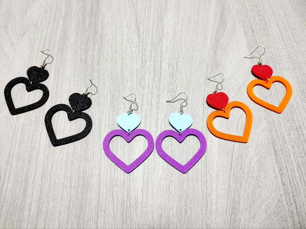Heart Duo - Earrings view 2