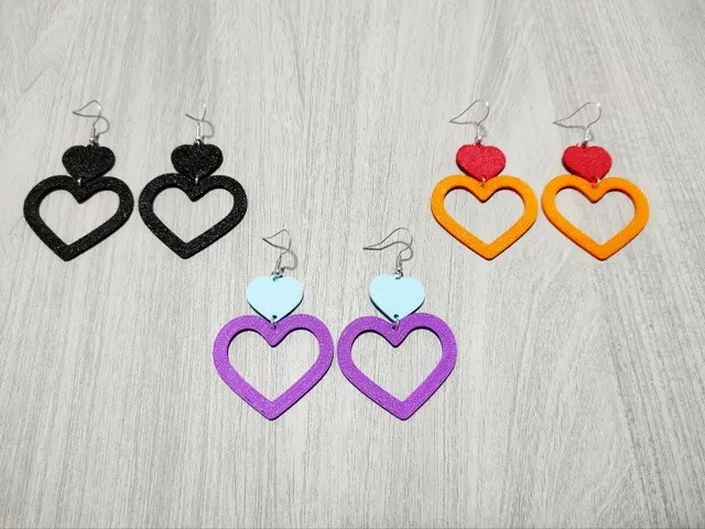 Heart Duo - Earrings