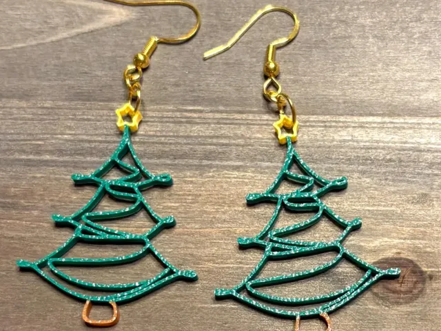 Christmas Tree Silhouette Earrings