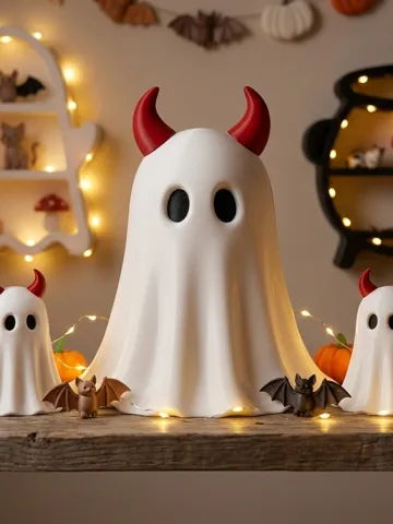 Estante o repisa: Devil Ghost Shelf Sitter | Halloween Decor — vista de referencia 2