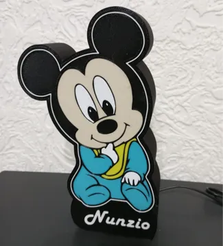 Lightbox baby mickey mouse 5 colour AMS Lite
