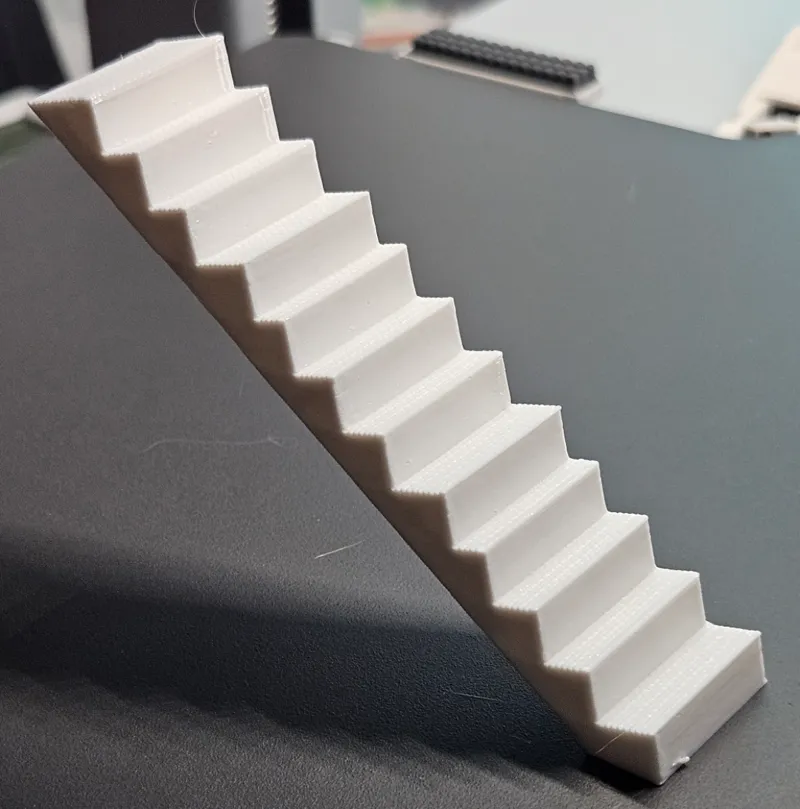 Bambu SuperTack staircase torture adhesion test 8g