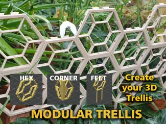 Modular Plant Trellis - Hexagon Supports