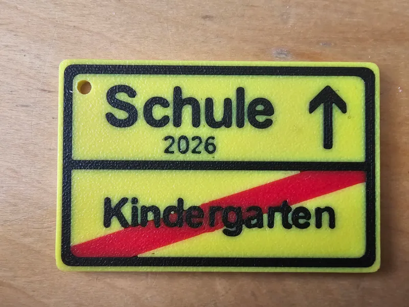Schulanfang Schild
