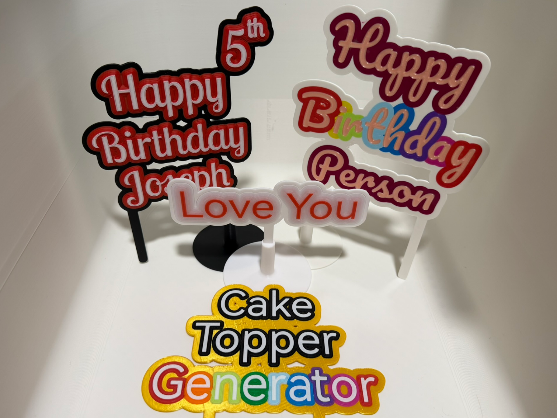 Personalised Cake Topper
