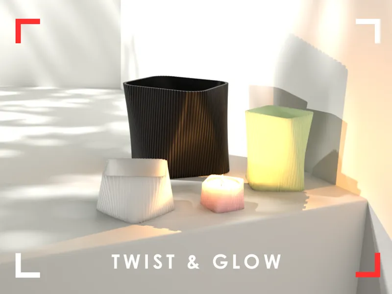 Twist & Glow (Vases & Tealight)