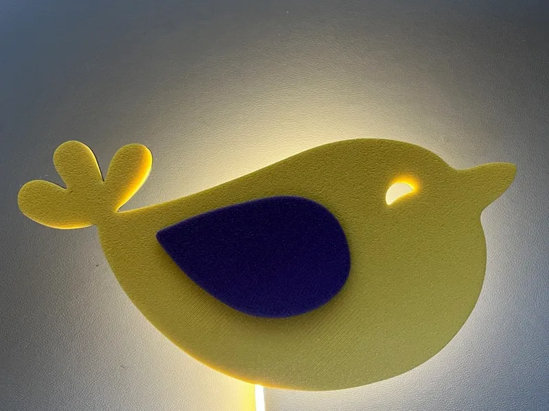 Vogel Nachtlicht/Wandbild (Modular)