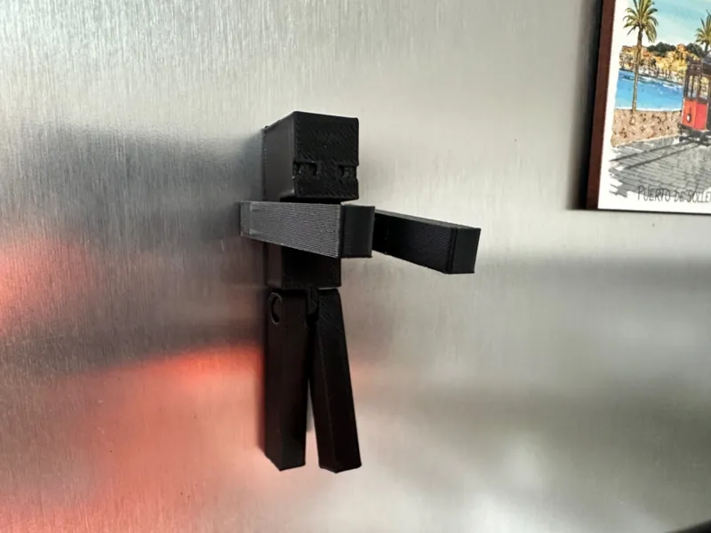 Fridge Magnet - Minecraft Mini Enderman Adjustable