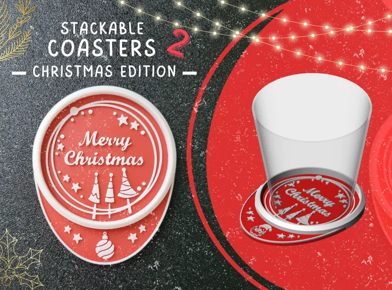 S.C. - Stackable Coasters - Christmas ball