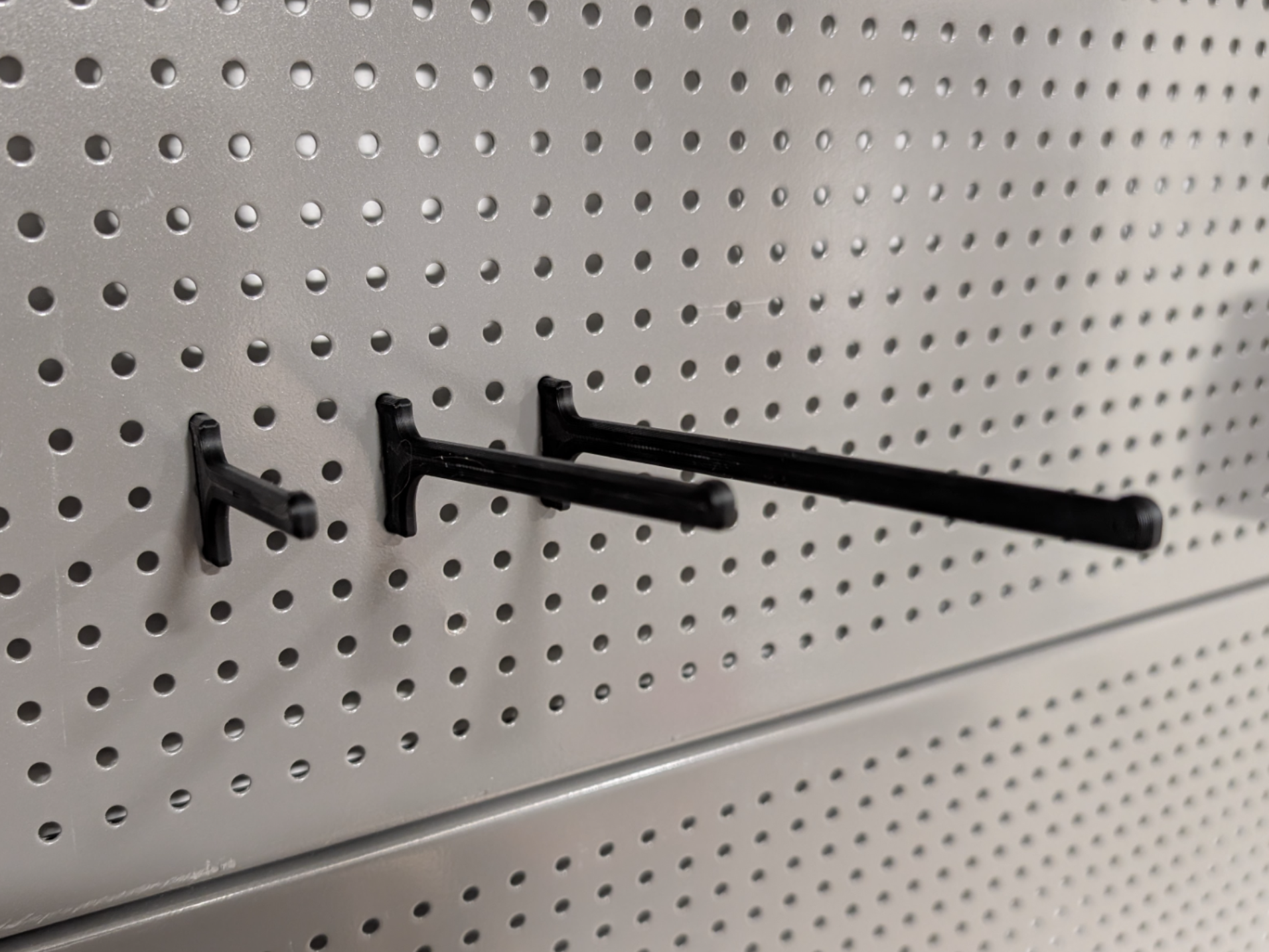 Pegboard hooks for hole distance 12 or 24mm (Jula)