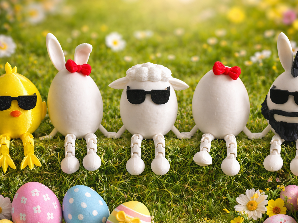 Articulated Easter Sheep - Easter Family #5